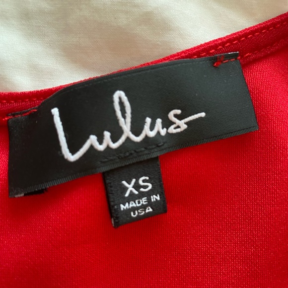 Lulu’s Red Fitted Bodycon Dress - Picture 5 of 5